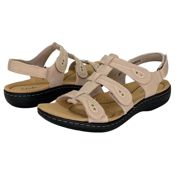 Clarks Laurieann Vine Tan Strappy Leather Womens Sandals Size 9.5M - Picture 12 of 14